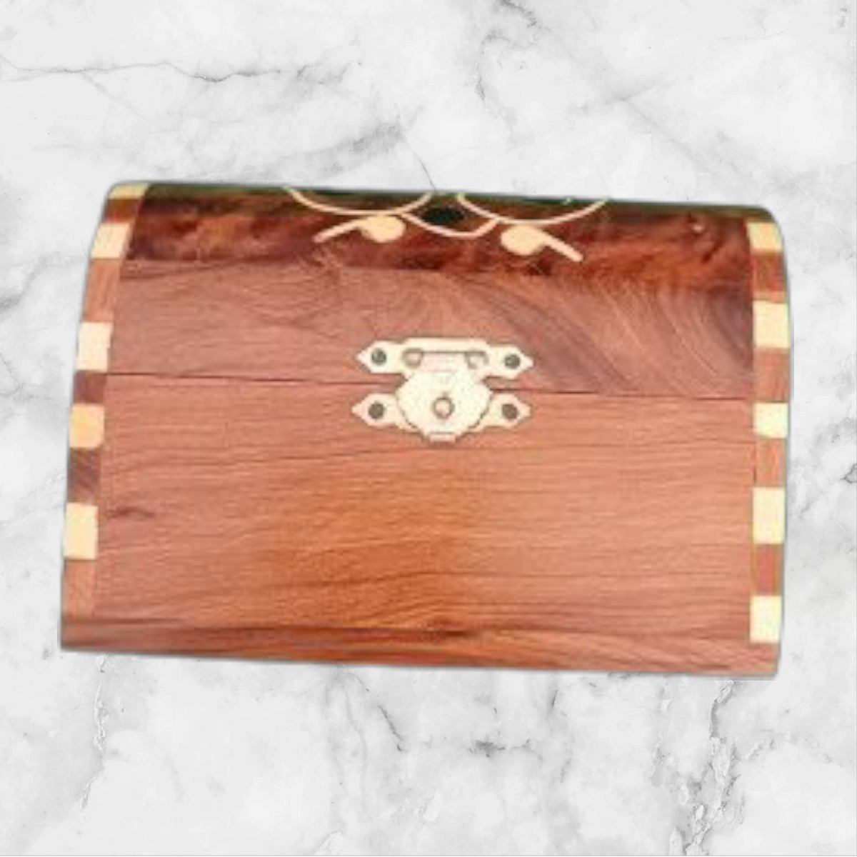 Boîte à Bijoux en Bois de Thuya Massif — Artisanat Marocain d'Exception